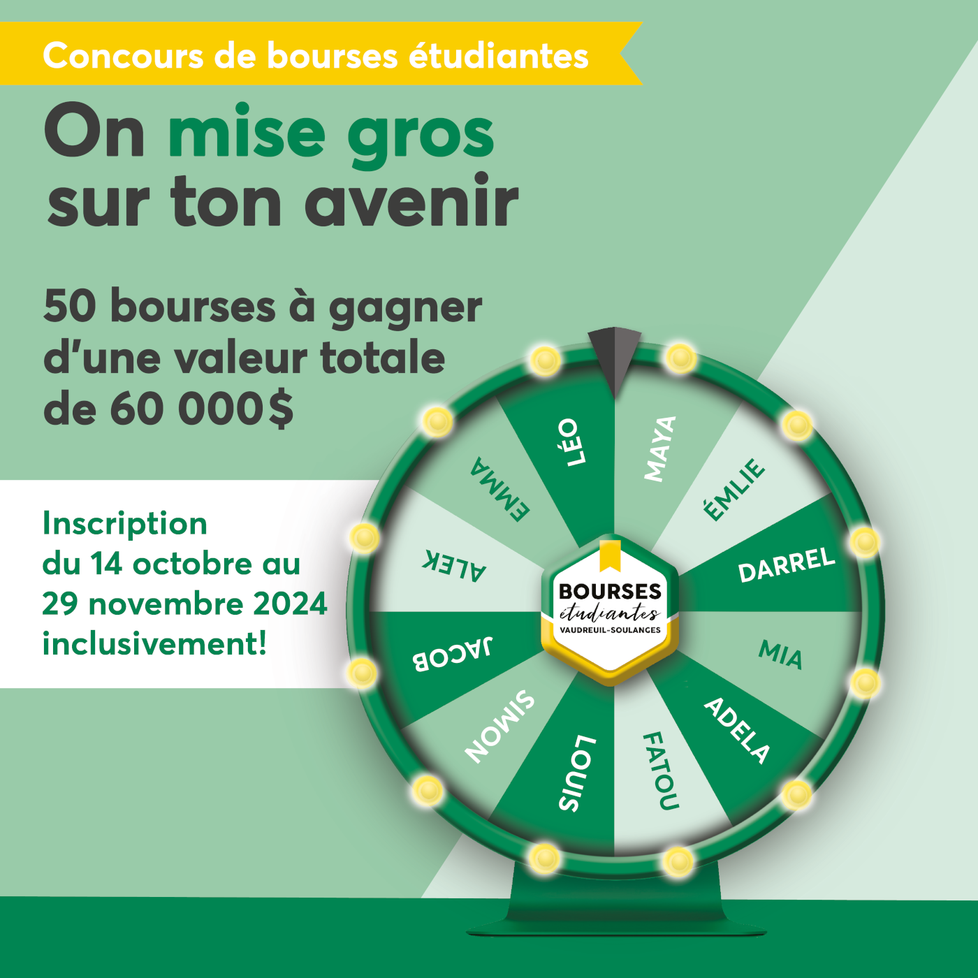 Caisse de Vaudreuil-soulanges - Concours de bourse 2024-2025